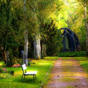 bench-carved-stones-cemetery-257360